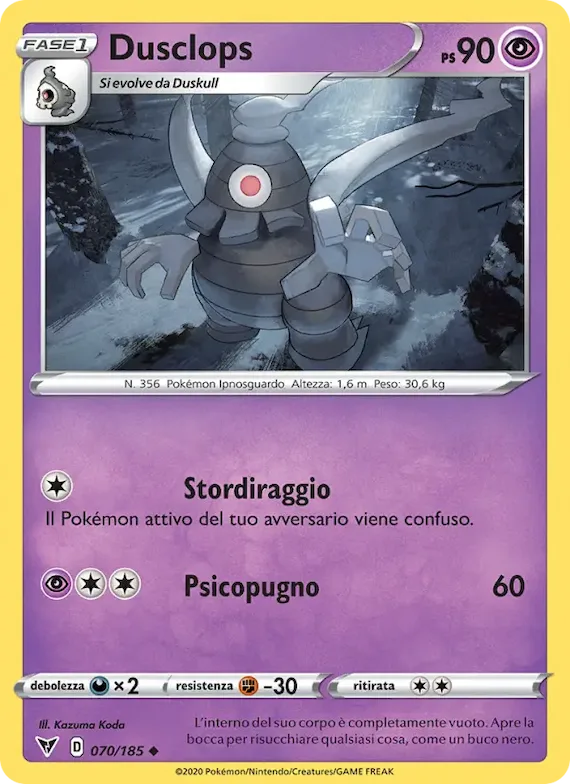 Dusclops 70 – Voltaggio Sfolgorante