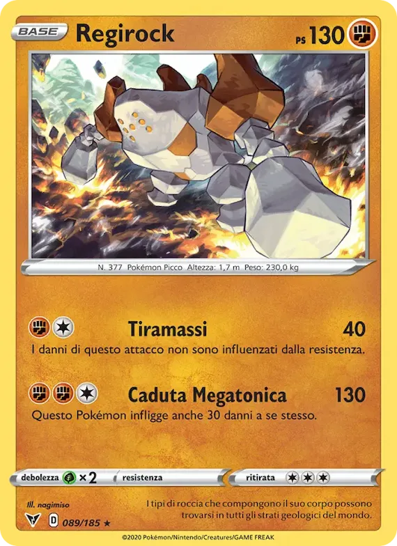 Regirock 89 – Voltaggio Sfolgorante
