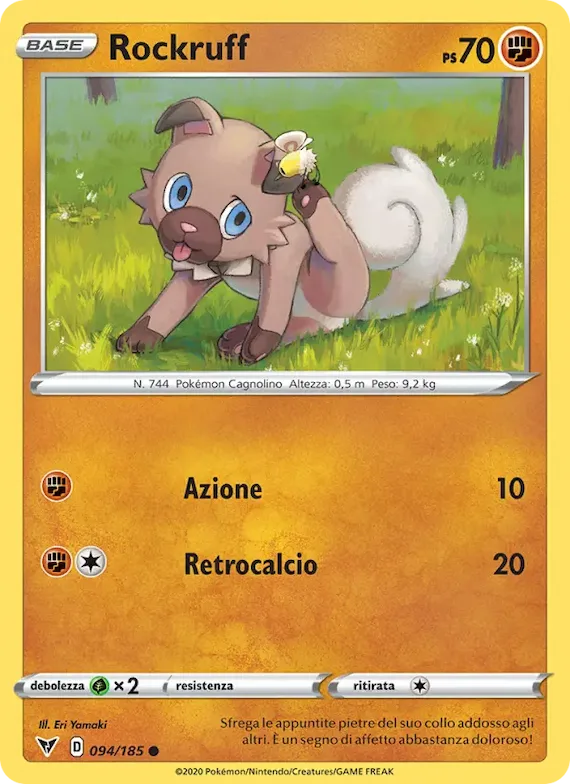 Rockruff 94 – Voltaggio Sfolgorante