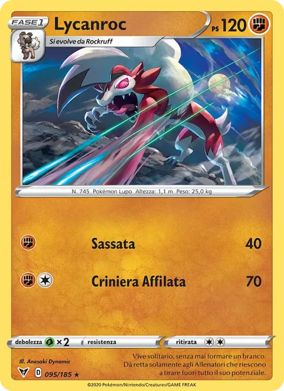 Lycanroc 95 – Voltaggio Sfolgorante