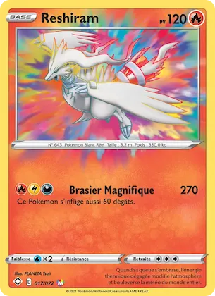 Reshiram 17 – Destinées Radieuses