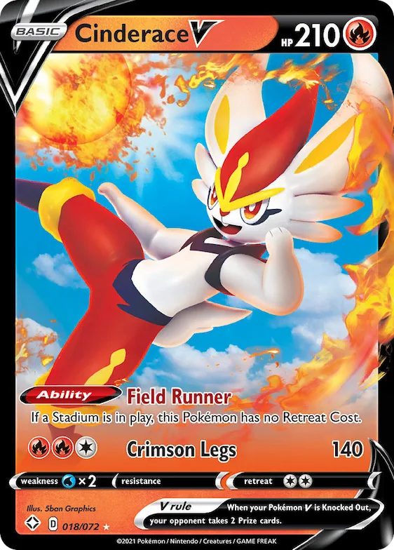 Cinderace V #18 – Shining Fates