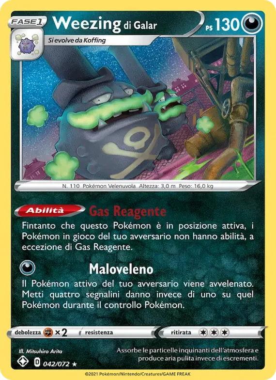 Weezing di Galar 42 – Destino Splendente