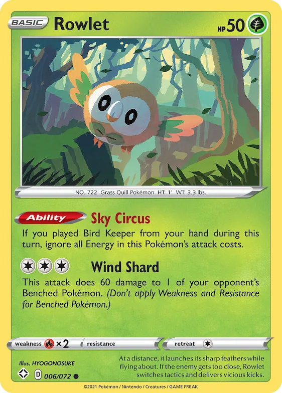 Rowlet #6 – Shining Fates