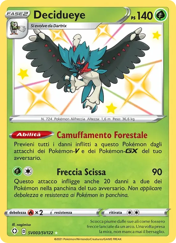 Decidueye SV003 – Destino Splendente Tesoro Lucente