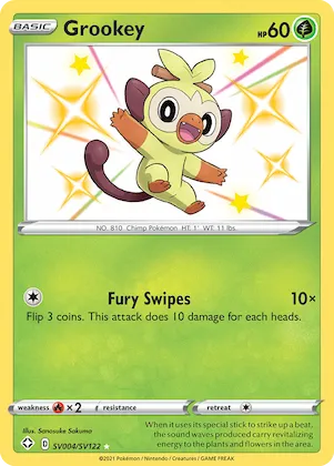 Grookey #SV004 – Shining Fates Shiny Vault