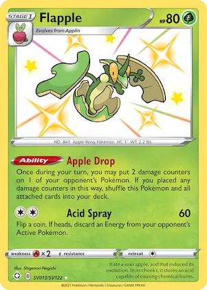 Flapple #SV013 – Shining Fates Shiny Vault