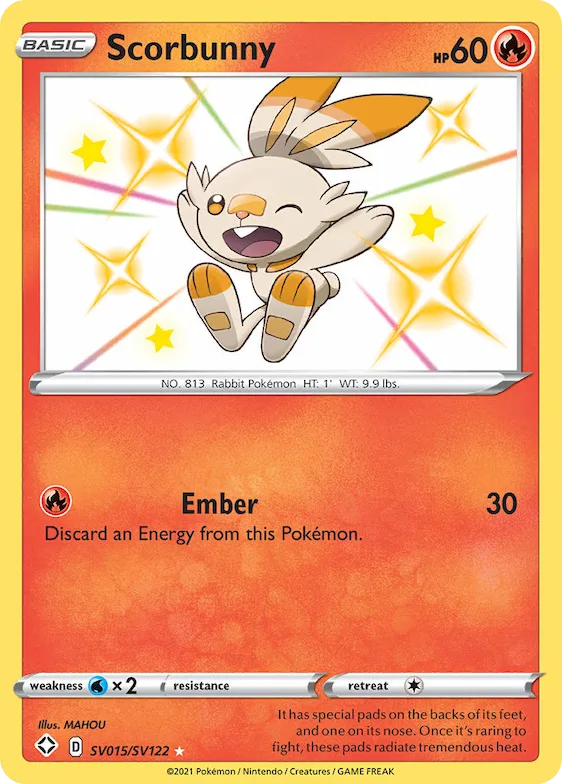 Scorbunny #SV015 – Shining Fates Shiny Vault
