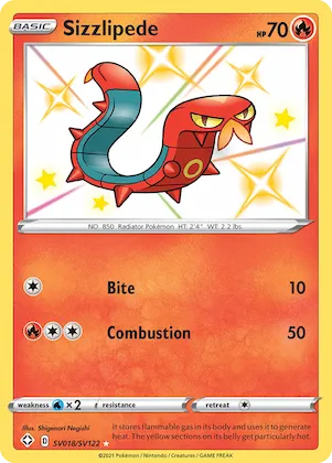 Sizzlipede #SV018 – Shining Fates Shiny Vault