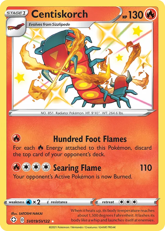 Centiskorch #SV019 – Shining Fates Shiny Vault