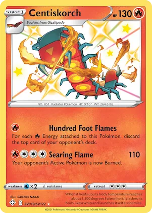 Centiskorch #SV019 – Shining Fates Shiny Vault