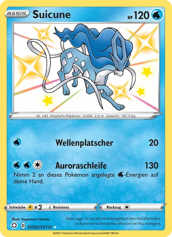 Suicune SV022 – Glänzendes Schicksal Glitzer-Tresor