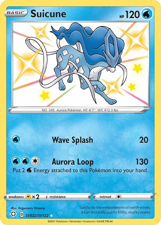 Suicune #SV022 – Shining Fates Shiny Vault