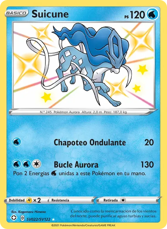 Suicune SV022 – Destinos Brillantes Tesoro Brillante