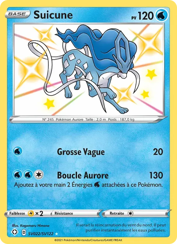 Suicune SV022 – Destinées Radieuses Coffre Étincelant