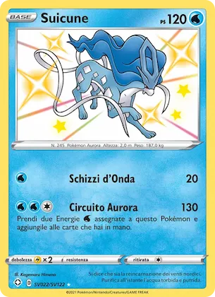 Suicune SV022 – Destino Splendente Tesoro Lucente