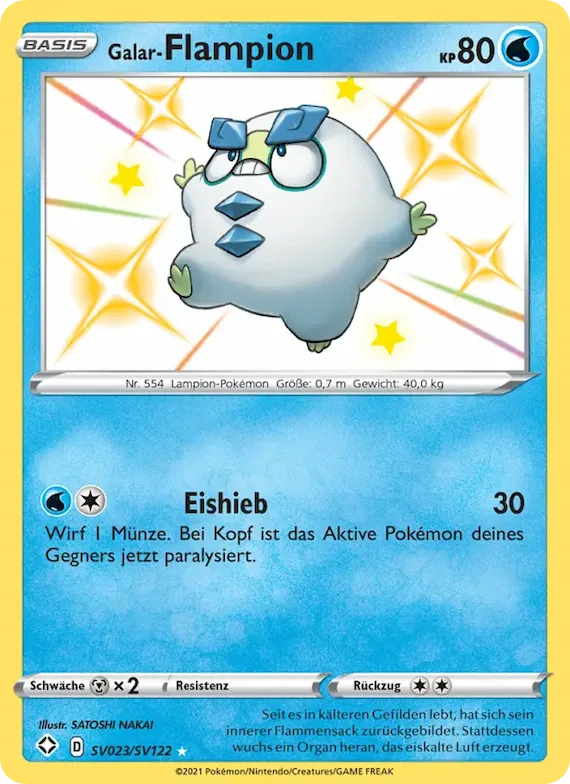 Galar-Flampion SV023 – Glänzendes Schicksal Glitzer-Tresor