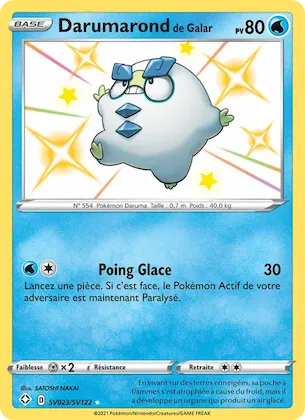 Darumarond de Galar n° SV023 – Destinées Radieuses Coffre Étincelant