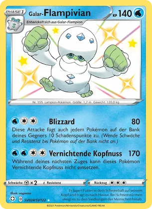 Galar-Flampivian Nr. SV024 – Glänzendes Schicksal Glitzer-Tresor
