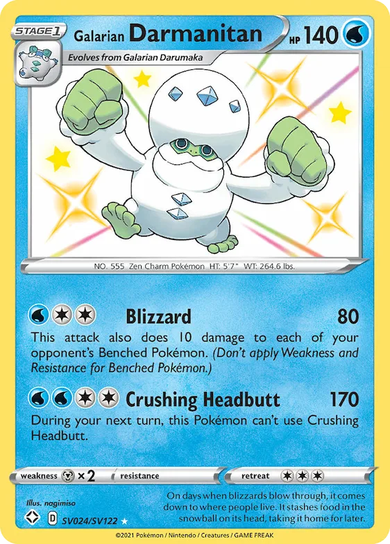 Galarian Darmanitan #SV024 – Shining Fates Shiny Vault