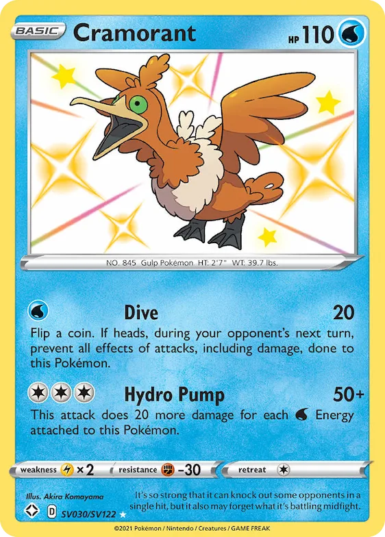 Cramorant #SV030 – Shining Fates Shiny Vault