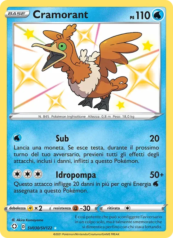 Cramorant SV030 – Destino Splendente Tesoro Lucente