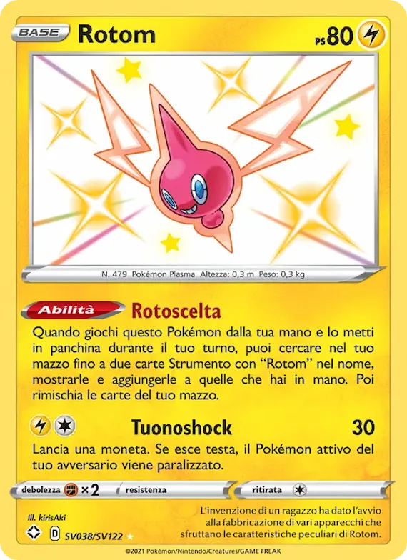 Rotom SV038 – Destino Splendente Tesoro Lucente