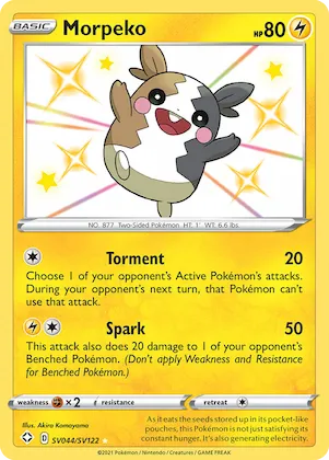 Morpeko #SV044 – Shining Fates Shiny Vault