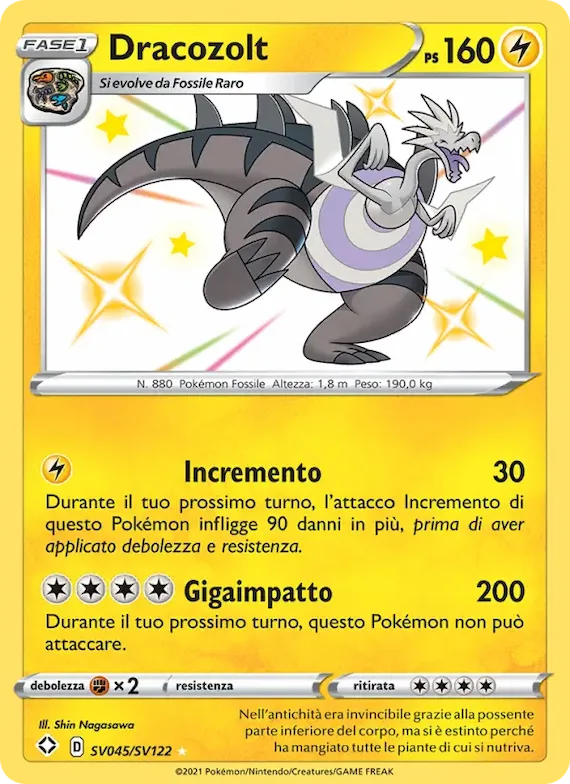 Dracozolt SV045 – Destino Splendente Tesoro Lucente