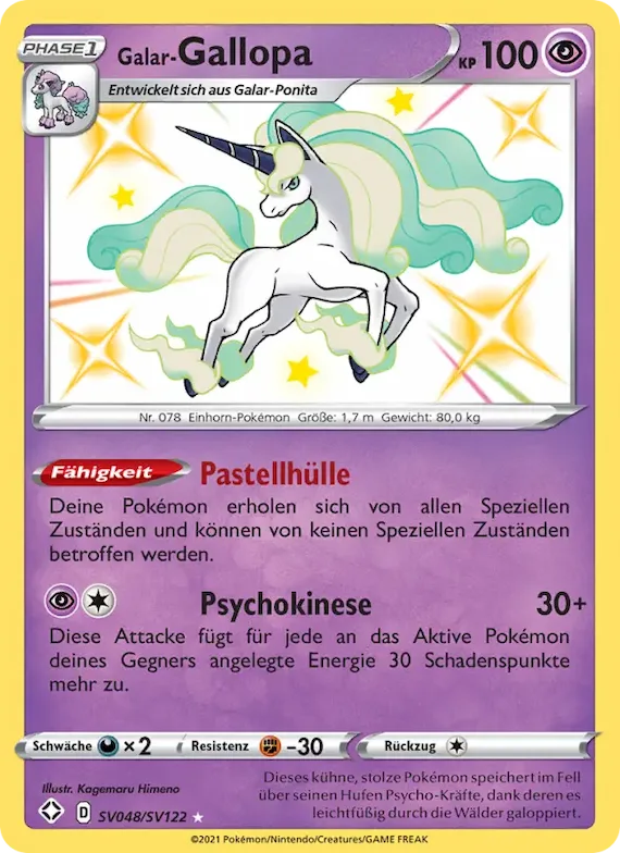 Galar-Gallopa SV048 – Glänzendes Schicksal Glitzer-Tresor