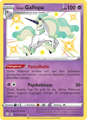 Galar-Gallopa Nr. SV048 – Glänzendes Schicksal Glitzer-Tresor