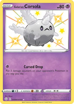 Galarian Corsola #SV049 – Shining Fates Shiny Vault