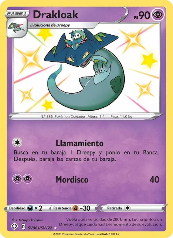Drakloak SV061 – Destinos Brillantes Tesoro Brillante