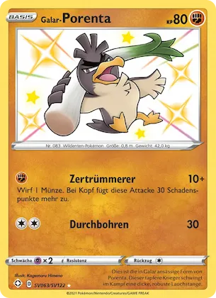 Galar-Porenta Nr. SV063 – Glänzendes Schicksal Glitzer-Tresor