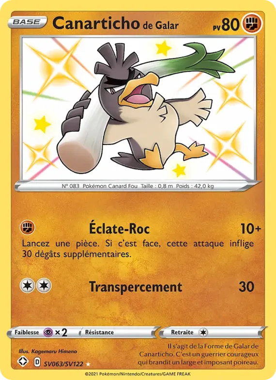 Canarticho de Galar SV063 – Destinées Radieuses Coffre Étincelant