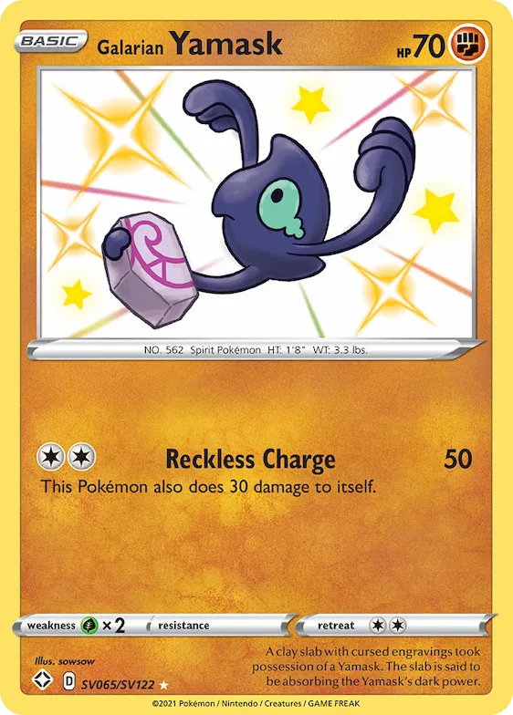 Galarian Yamask #SV065 – Shining Fates Shiny Vault