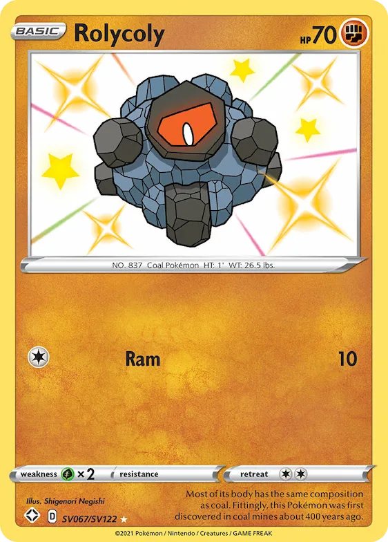 Rolycoly #SV067 – Shining Fates Shiny Vault