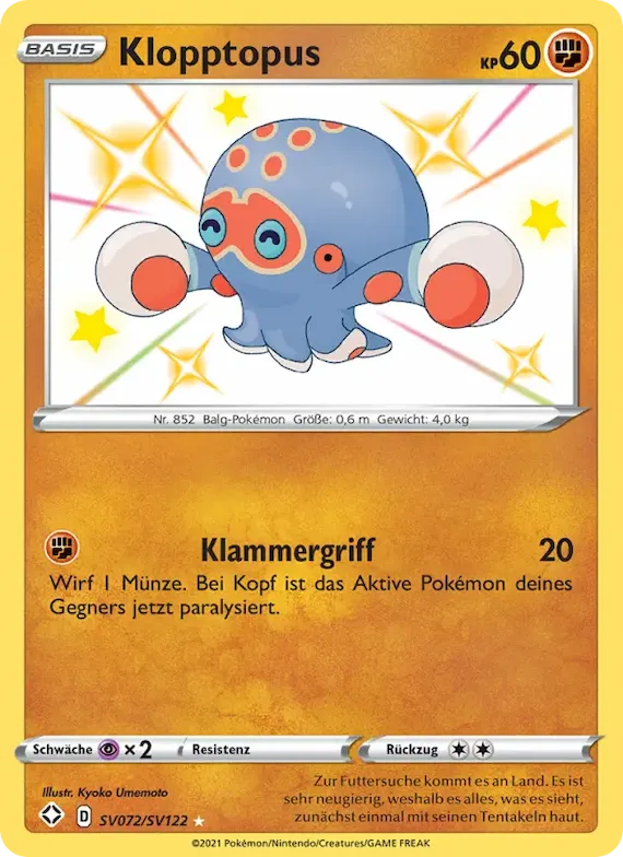 Klopptopus SV072 – Glänzendes Schicksal Glitzer-Tresor