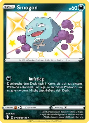 Smogon Nr. SV076 – Glänzendes Schicksal Glitzer-Tresor