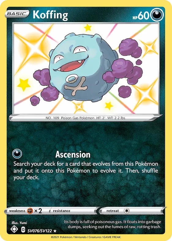Koffing #SV076 – Shining Fates Shiny Vault