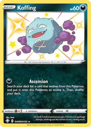 Koffing #SV076 – Shining Fates Shiny Vault