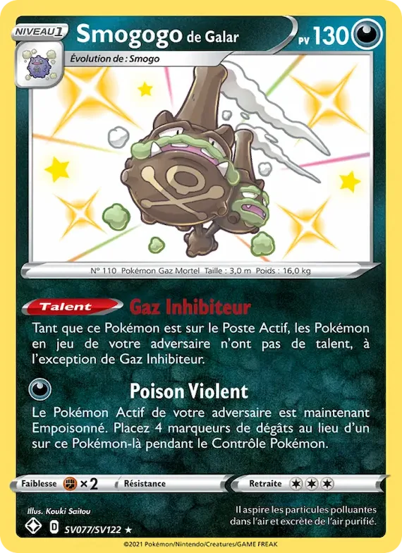 Smogogo de Galar SV077 – Destinées Radieuses Coffre Étincelant