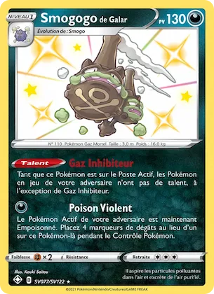 Smogogo de Galar SV077 – Destinées Radieuses Coffre Étincelant