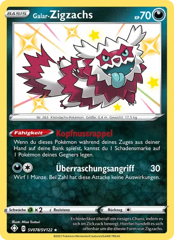 Galar-Zigzachs SV078 – Glänzendes Schicksal Glitzer-Tresor