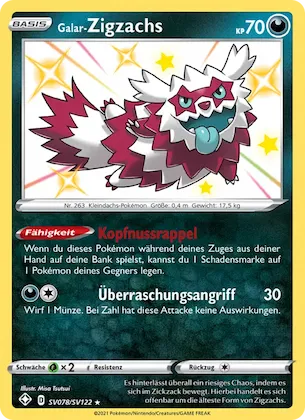 Galar-Zigzachs Nr. SV078 – Glänzendes Schicksal Glitzer-Tresor