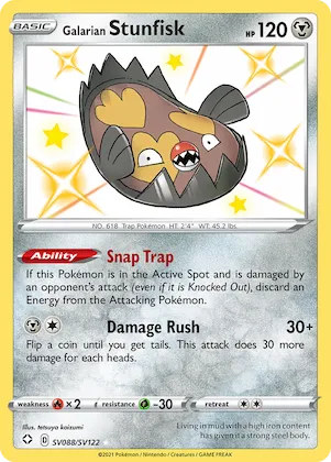 Galarian Stunfisk #SV088 – Shining Fates Shiny Vault