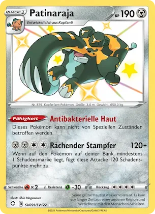 Patinaraja Nr. SV091 – Glänzendes Schicksal Glitzer-Tresor