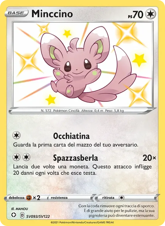 Minccino SV093 – Destino Splendente Tesoro Lucente