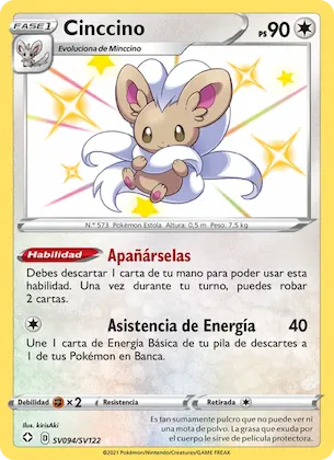 Cinccino SV094 – Destinos Brillantes Tesoro Brillante