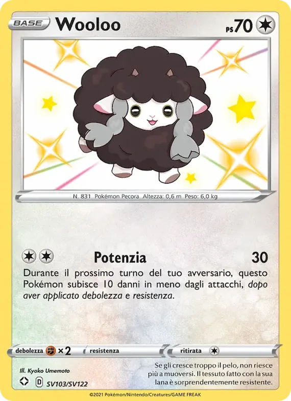 Wooloo SV103 – Destino Splendente Tesoro Lucente